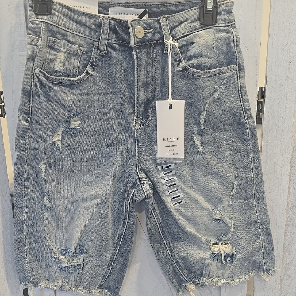 Risen Distressed Bermuda Shorts